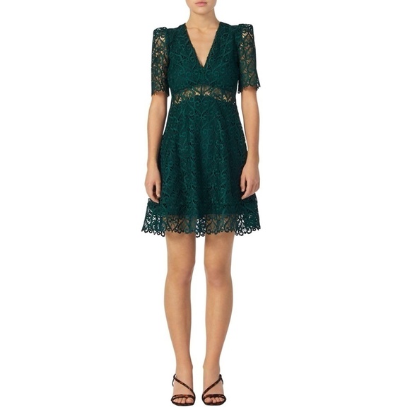 NWT Sandro Hearty Lace Fit & Flare Cocktail Dress - Picture 5 of 16